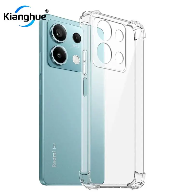 Shockproof Silicone Case For Xiaomi Redmi Note 13 12 12S 12T 11 11T 11S 10 10S Pro Plus Pro+ 4G 5G Clear Soft Ultra Thin S