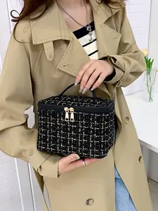 Korean Style Makeup Bag, Cosmetic Bag, Large Capacity Simple Washbag, Multi-Functional Portable Handheld Storage Pouch
