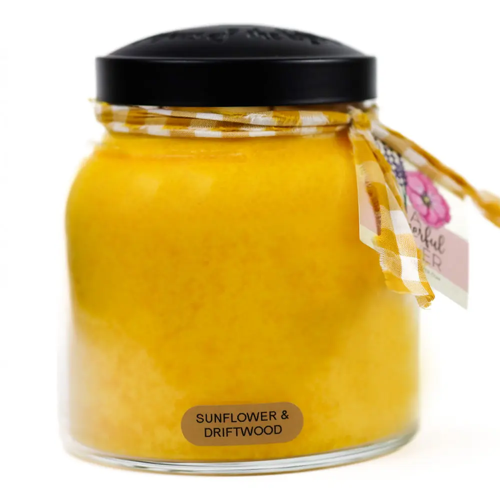 Sunflower & Driftwood - 34 oz Papa Candle Highly Scented Sunflower & Driftwood - 34 oz Papa Candle Highly Scented