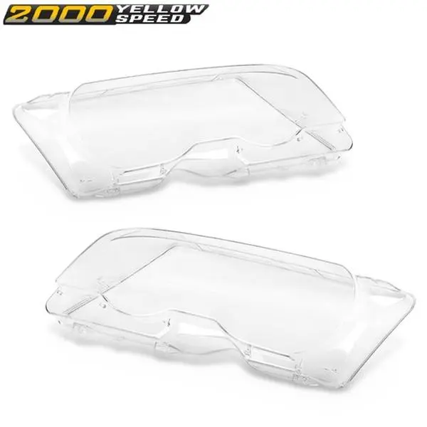 Pair Headlight Lens Covers Fit For BMW E46 2DR 1999-2003/M3 Pre-facelift 2001-2006