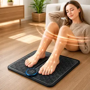New EMS Rechargeable USB Foot Massager For Feet Relief Mat Portable Odorless Deep Acupoint Massage Pad for Home Travel Compact Travel Friendly Gift for Parents Wife  Family, Deep Massage Foot Roller teacher Father's day gifts 2026, Usb Recharge,summervibe
