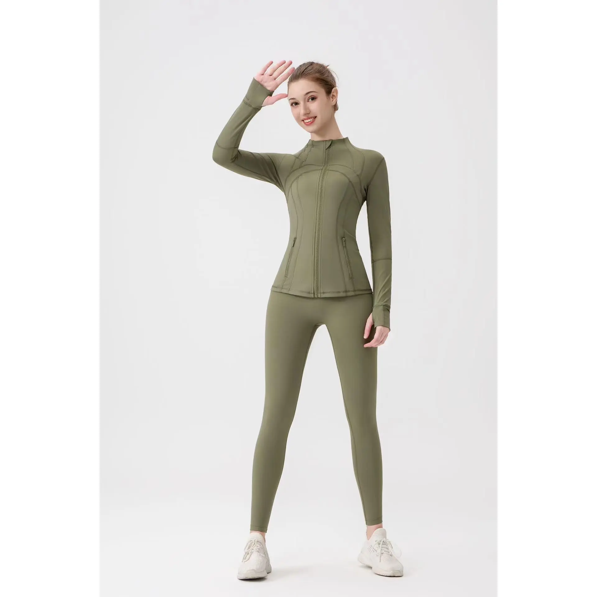 Tundra green yoga pants+jacket original