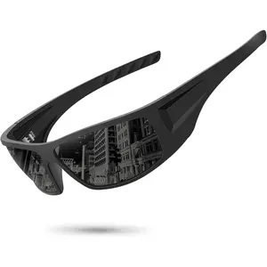 Ofwin Polarized Sports Sunglasses for Men Women Unbreakable Frame Cycling Fishing Wrap Around Sunglasses UV400 Protection