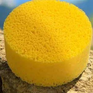 X Large Yellow Sponge for Multi Use Soft Texture Scrubber Pad 7 Inches Length