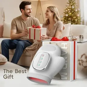 Heated Pressure Hand Massager, Ultimate Relief for Hands Wrist Fingers, Arthritis Carpal Tunnel Syndrome, Ideal Birthday Valentine Gift