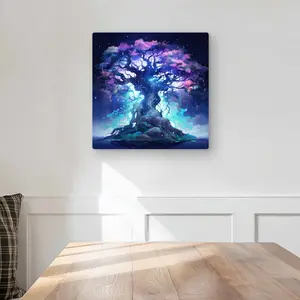 MWW C1MP1616IN2CUR 16 x 16 in. Make A Wish - Turquoise Metal Print Wall Art for Home Decor
