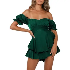 Hunter Green Romper