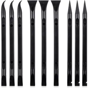 9 Pieces Multipurpose Plastic Scraper Tool, Scratch Free Non Scratch Scrapers for Crevice Cleaning, Sticker Remover, Tight Spaces, Kitchen, Auto Detailing, Paint