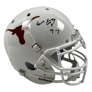 Earl Campbell Signed Texas Longhorns Schutt F/S Rep Helmet w/ HT 77 Insc - JSA