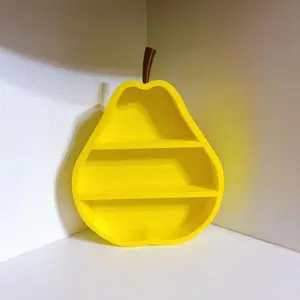 Kawaii Red Apple Mini Display Storage Box Creative Rack Storage Rack Desktop for Trendy Figure Pops Mart Blind Box Wholesales