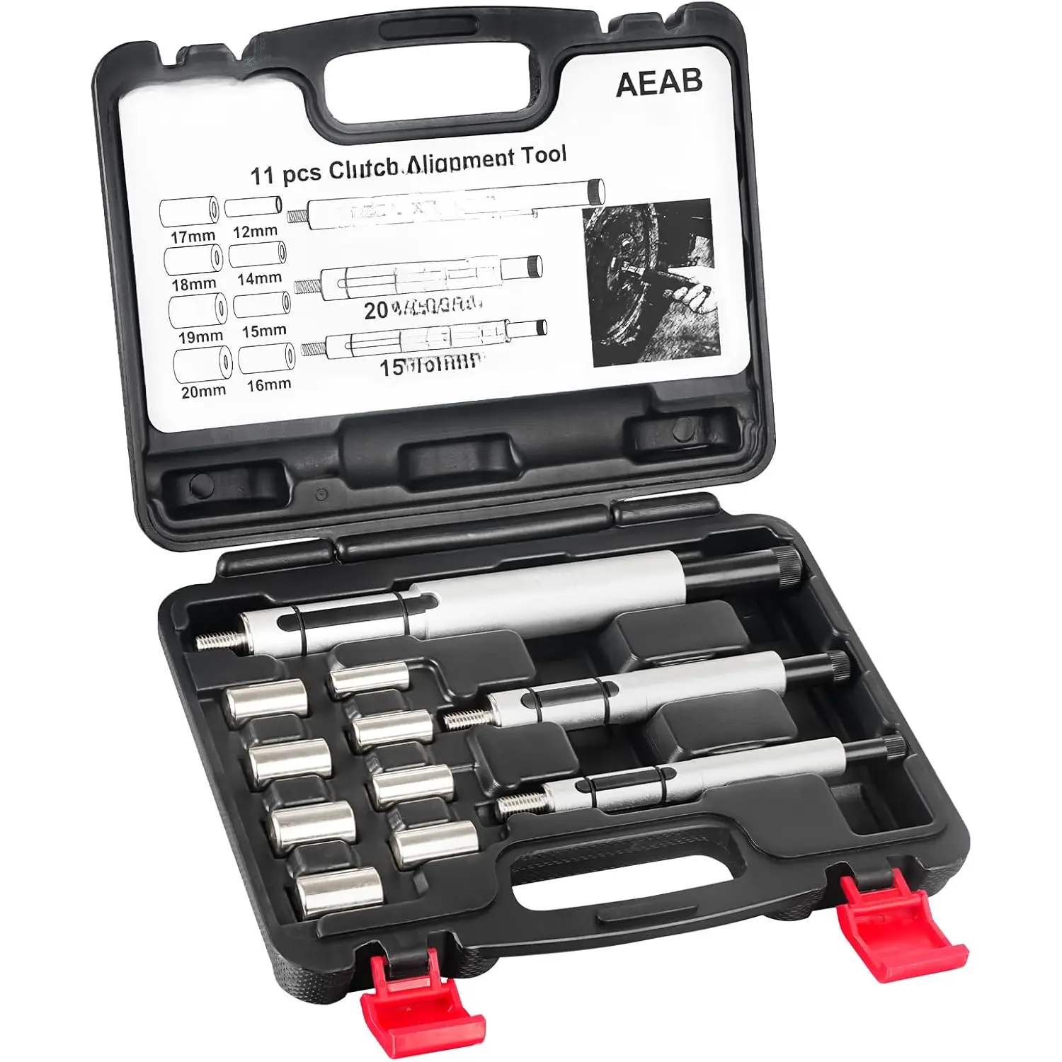 Universal Clutch Alignment Tool Kit 11 count Clutch Disk Centering Tool Flywheel Pilot Hole and Plate Alignment Tool White