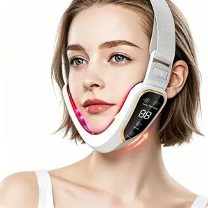USB Charging Color Light Slim Face Device, Electric Facial Lifting Band, Facial Massage Instrument, Beauty Tool, V80 Model
