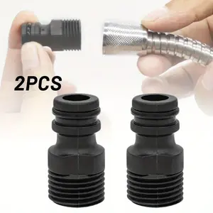 2pcs 1/2 Thread Faucet Adapters Garden Hose Quick Connect Fittings Garden Irrigation System Parts Adapters