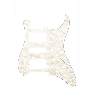 Genuine Fender Pickguard for Fat Strat, H/S/H - AGED WHITE PEARL, 099-2230-000