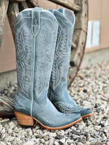 The Casanova Boot in Vintage Denim Blue