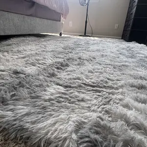 【SummerVibes】【Moving Season】REZUTAN Super Soft Plush Shaggy Area Rug for Living Room Bedroom Nursery Kitchen and Bathroom Cozy Carpet with Free 4 Anti-Slip Stickers Modern Indoor Non Slip Rug Soft Fluffy Rug Decorative Fluffy Rug rugs for living room