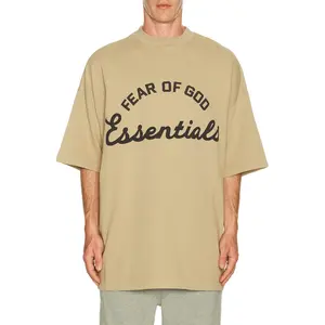 Fear of God ESSENTIALS Training 90's Short Sleeve Tee in Faded Dune