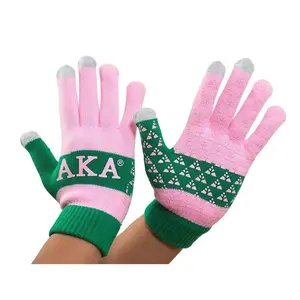 Alpha Kappa Alpha Knit Texting Gloves