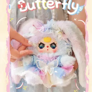 Baby Three Macchiato Mini Rabbit Bag Plush hanging ornament series cute trendy toys Stuffed Animals