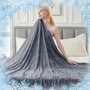 Cooling Blanket, Soft Breathable Lightweight Blanket, Comfortable Bedding for Home Bedroom, Bedroom Refresh Decor, Bedding Supplies