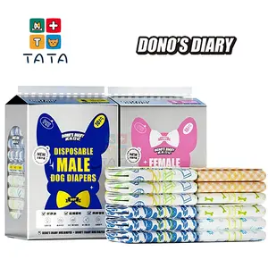 Dono Pet Diapers Disposable for Dogs & Cats - Male & Female Absorbent & Leak-Proof Puppy Pad, Great for Incontinence, Travel, Training