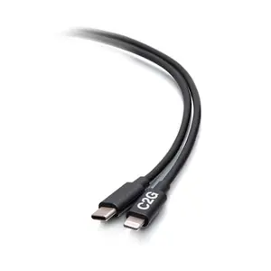 C2G 6ft (1.8m) USB-C Male to Lightning Male Sync and Charging Cable - White