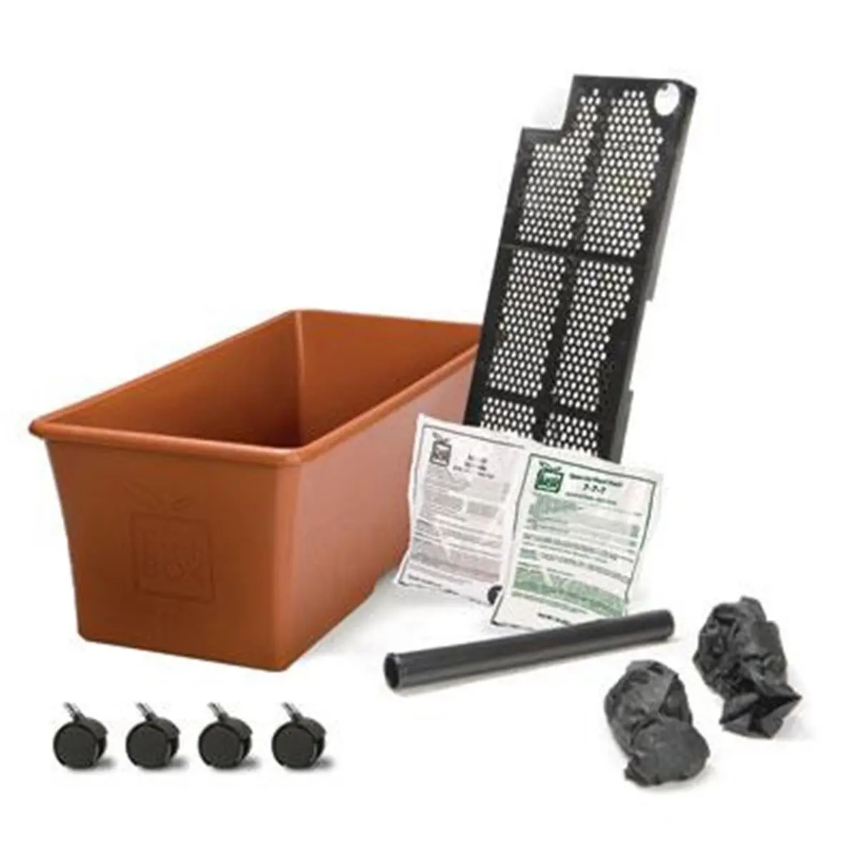 212 MAIN Novelty Terracotta Planter Pot - Maintenance-Free Sub-Irrigated Garden Kit for Balcony and Rooftop Gardening, Patio, Organic Food, Compact Size, No-Digging Container, Small Space Gardeners, Outdoor, Sunlight, Earthbox Kit