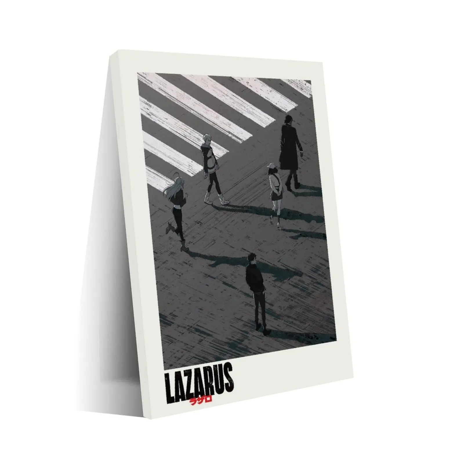 Japanese Anime Lazarus Newspaper-Inspired Poster & Canvas Wall Print - Eco-Friendly, Sun-Protective, Frame-Style, Multi-Size (24x36in Option), Home Office Kitchen Decor for Anime Fans, Photo