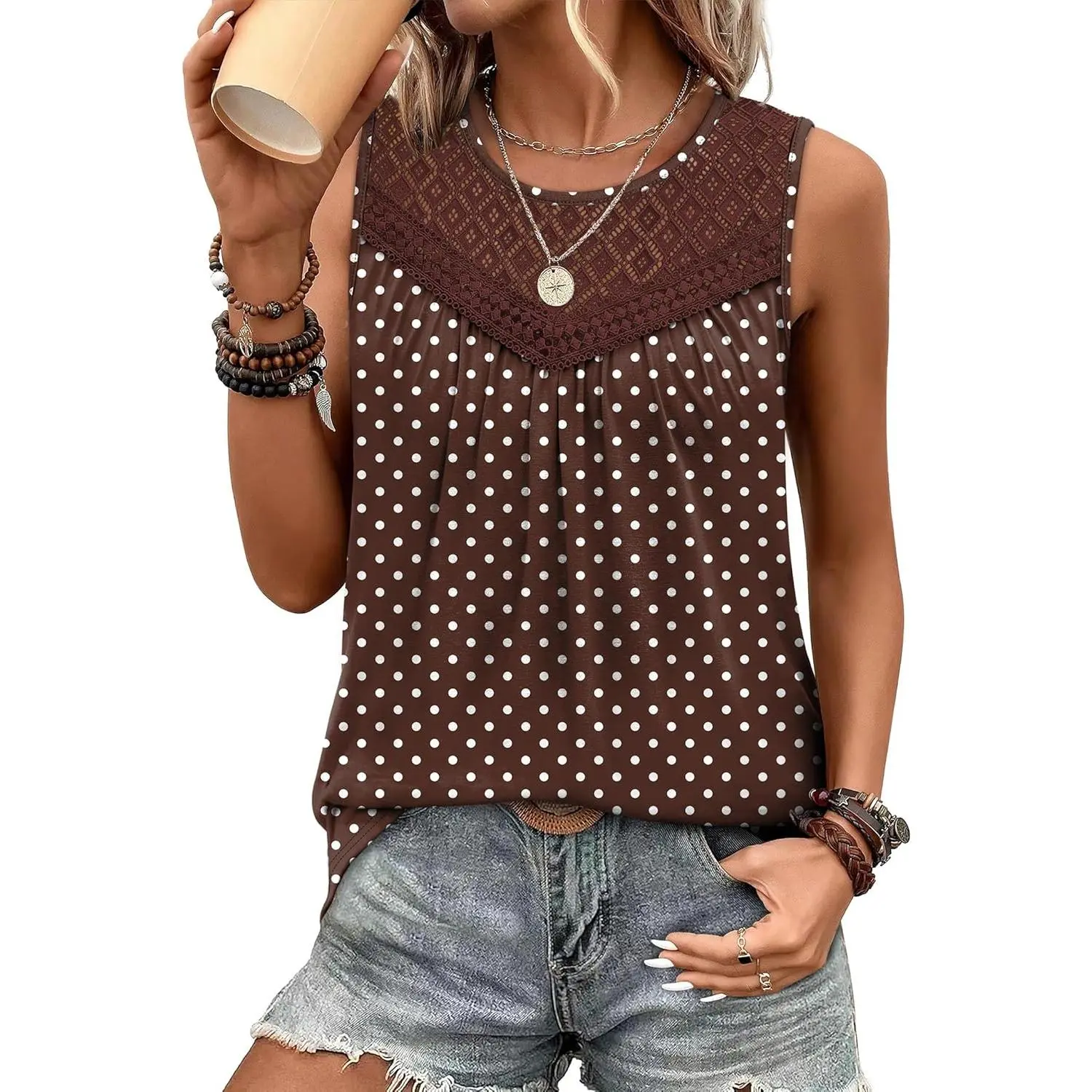 Brown Polka Dots
