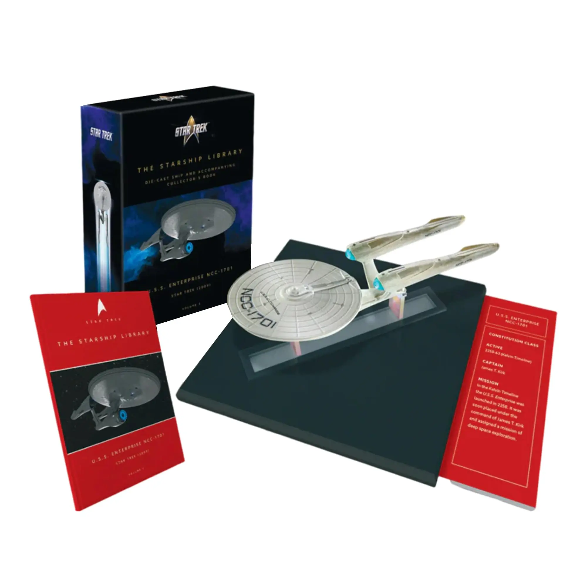 Star Trek (2009) U.S.S. Enterprise NCC-1701 (Kelvin) Collectible Die-Cast Ship and Book Set