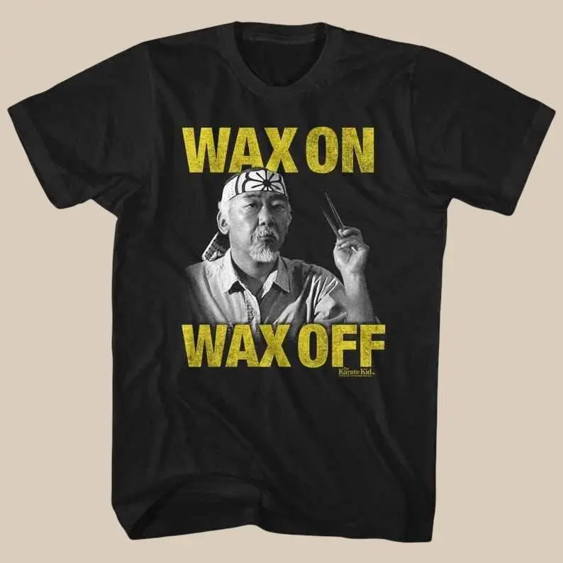 The Karate Kid T-Shirt – Wax On Wax Off Classic Movie Quote Tee