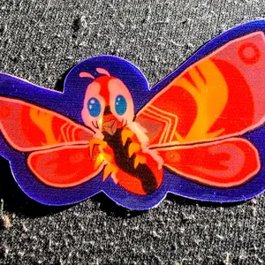 Iridescent Godzilla Stickers