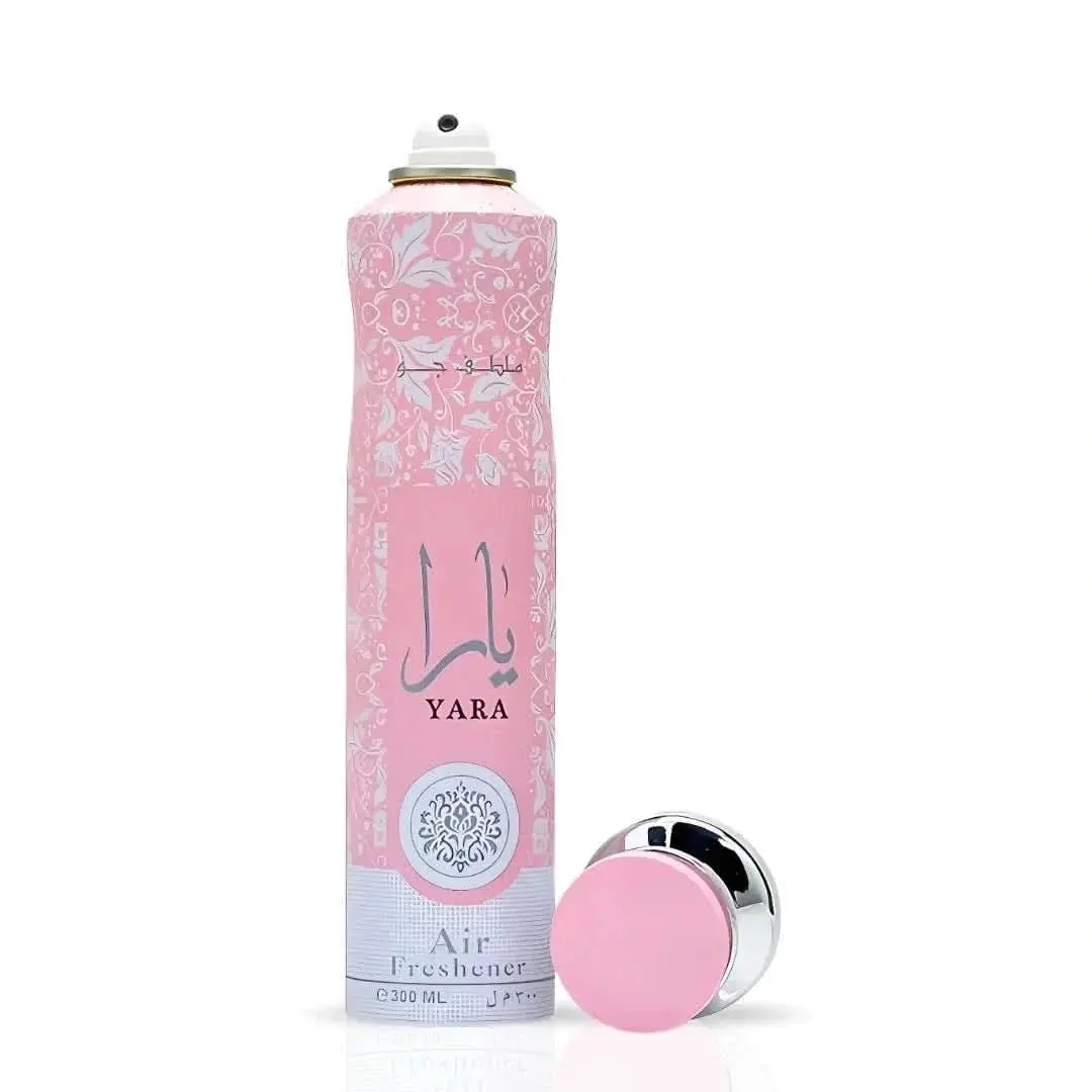 Lattafa Yara Room Spray - Sweet Vanilla Floral - Long-Lasting Home Fragrance Mist for Bedroom and Living Room, 10.1 Ounce / 300 ml
