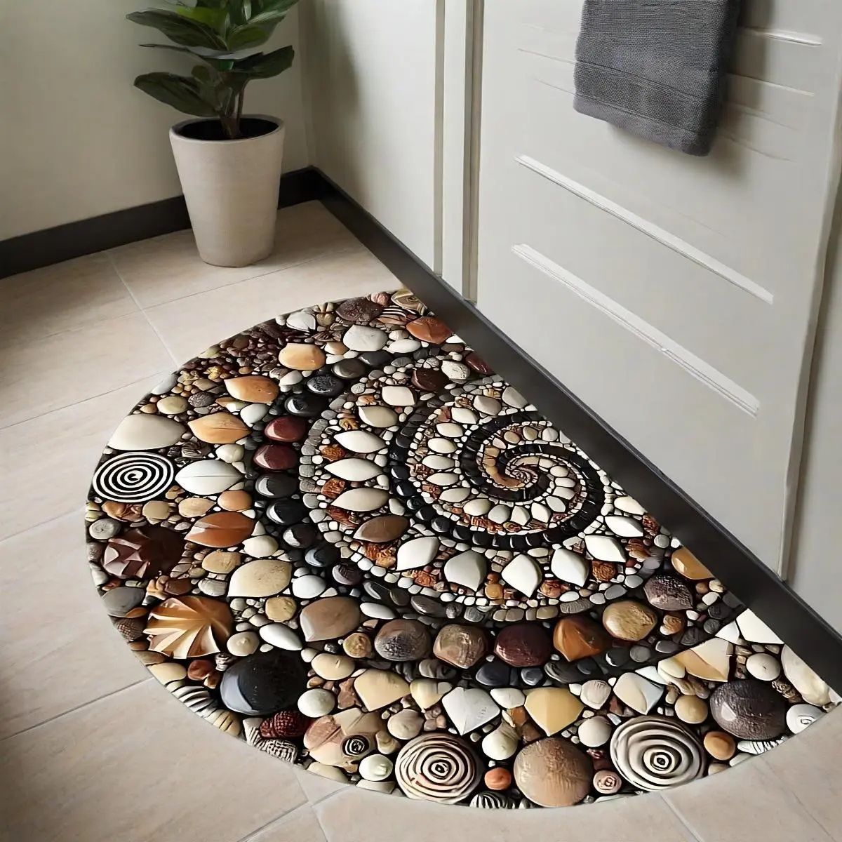 Keep The Floor Clean! Durable Geometric Doormat for High-traffic Entrances. Waterproof Indoor and Outdoor Carpet for Patios, Garages, Front Doors. Scraps Dirt and Dirt.