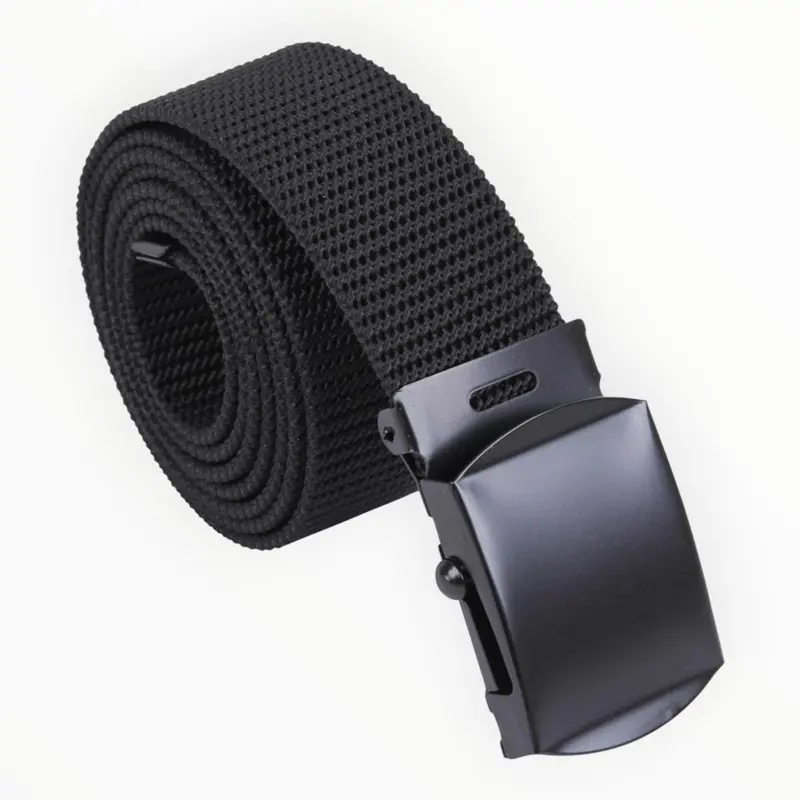 ROTHCO Adjustable Nylon Web Belt, Heavy Duty 1.25" Casual Strap with Black Buckle for Work & Daily Activities, Durable Belts, Waist Tie Belt
