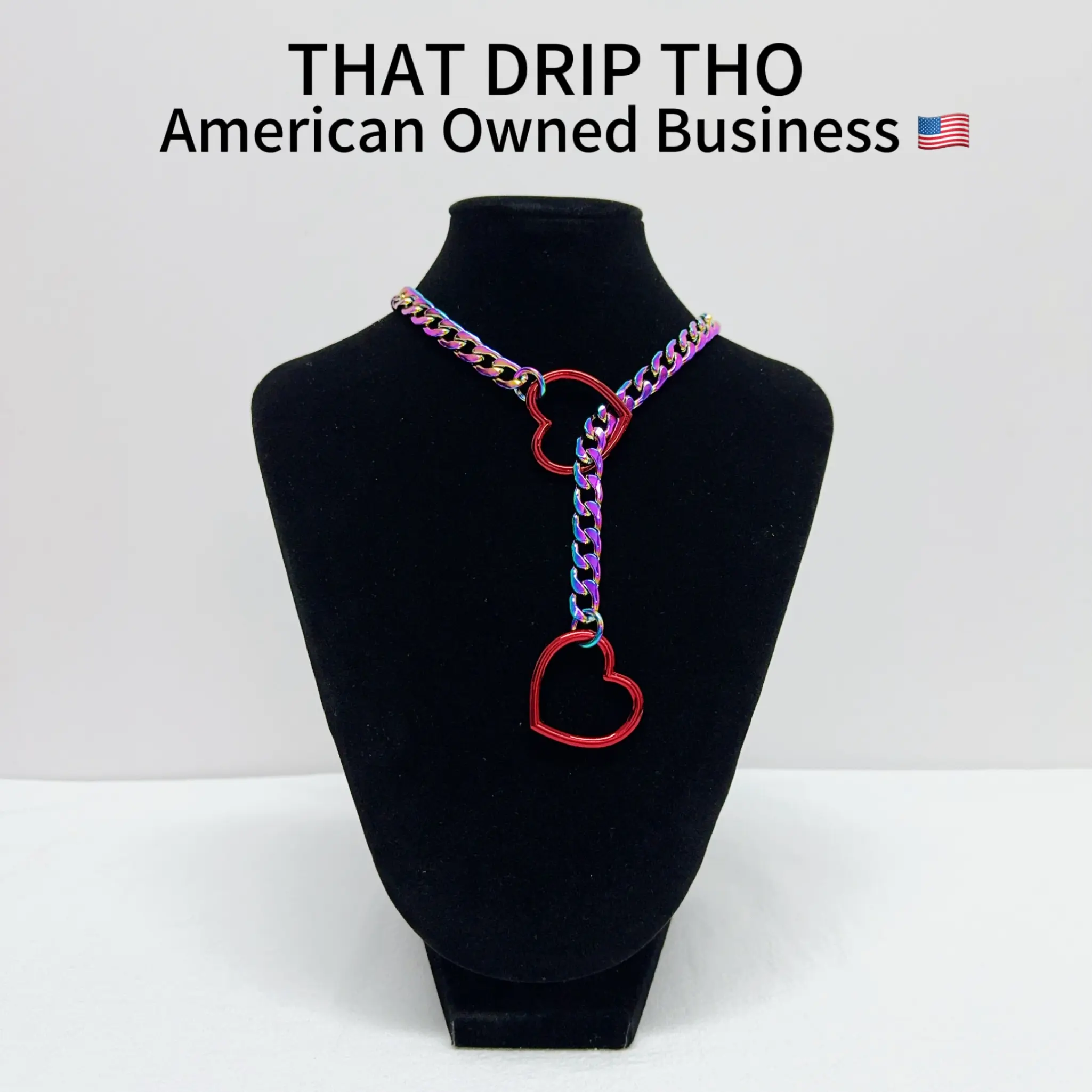 Red Heart-Rainbow Chain