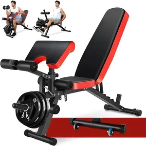 800LBS Adjustable Weight Bench, Workout Bench for Home Gym, Weight Bench with Leg Extension and Leg Curl, Preacher Curl Bench, Gym Bench Exercise Bench
