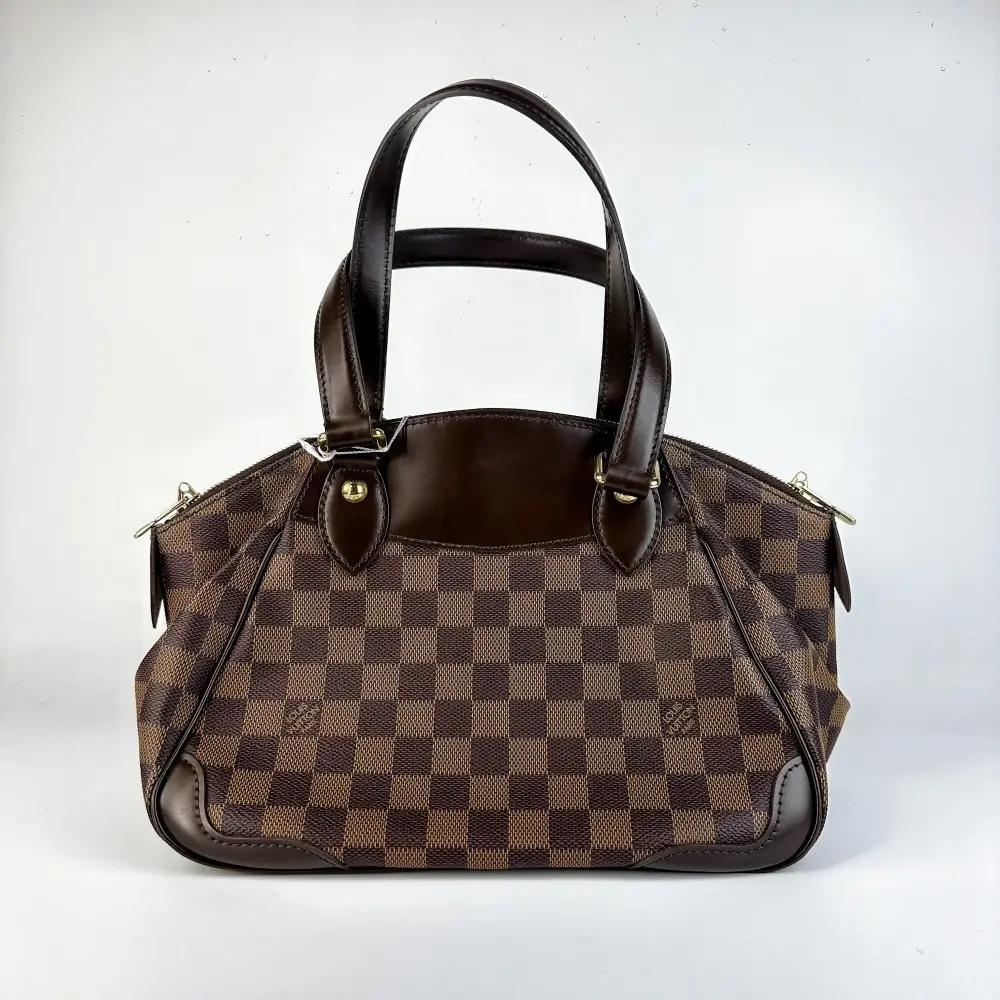 Pre-owned Louis Vuitton 749 Verona PM Damier Ebene Canvas Handbag