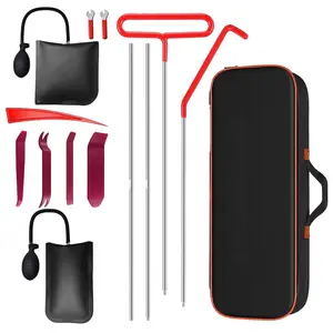Car Repair Tool Kit Portable Automotive Tool Set 14 PCS with Carrying Bag for Cars & Trucks Universal Car Repair Tools undamaged wedge Compact Lightweight Durable Construction long arm grab bucket