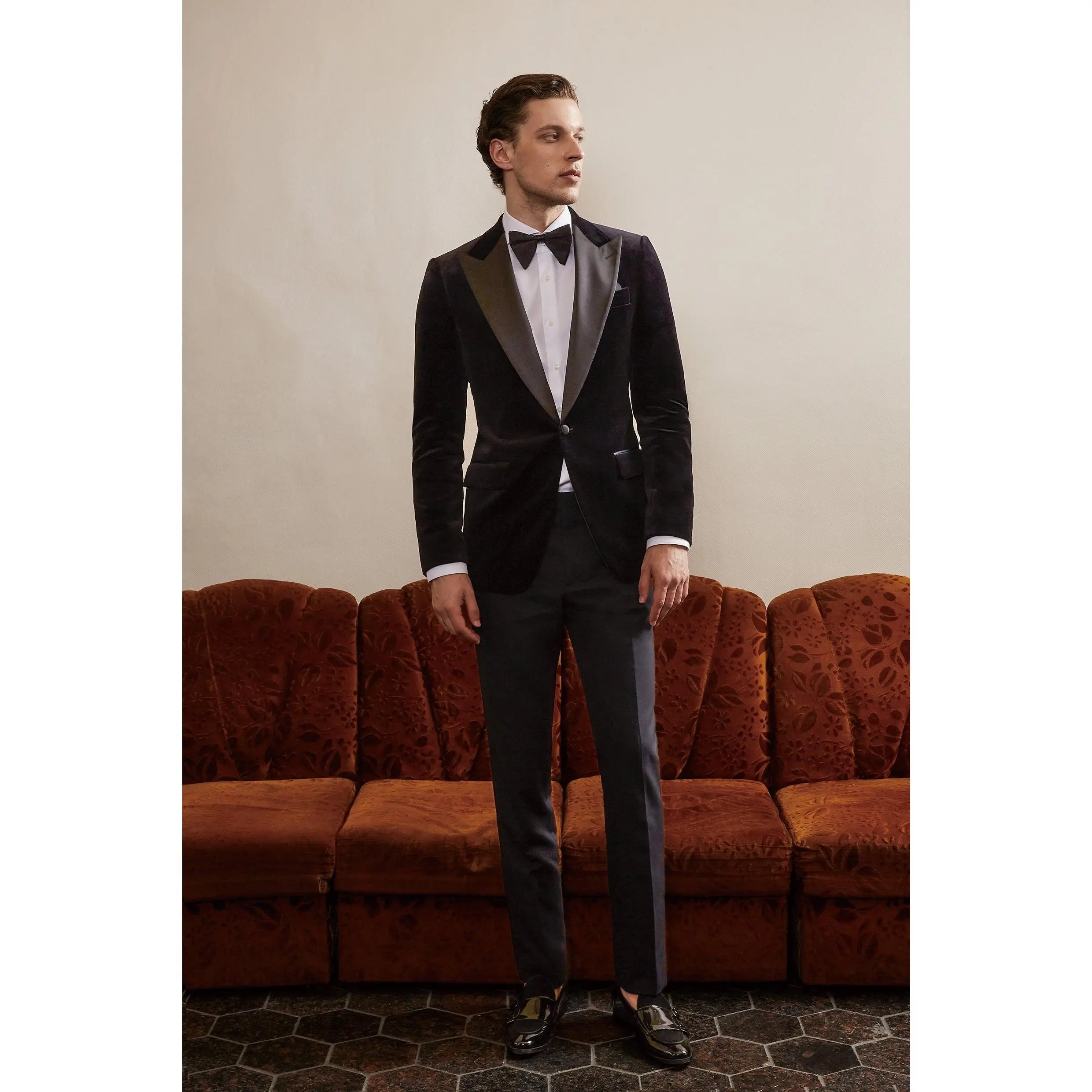 The Velvet Magnate Tuxedo | Black Velvet Tuxedo