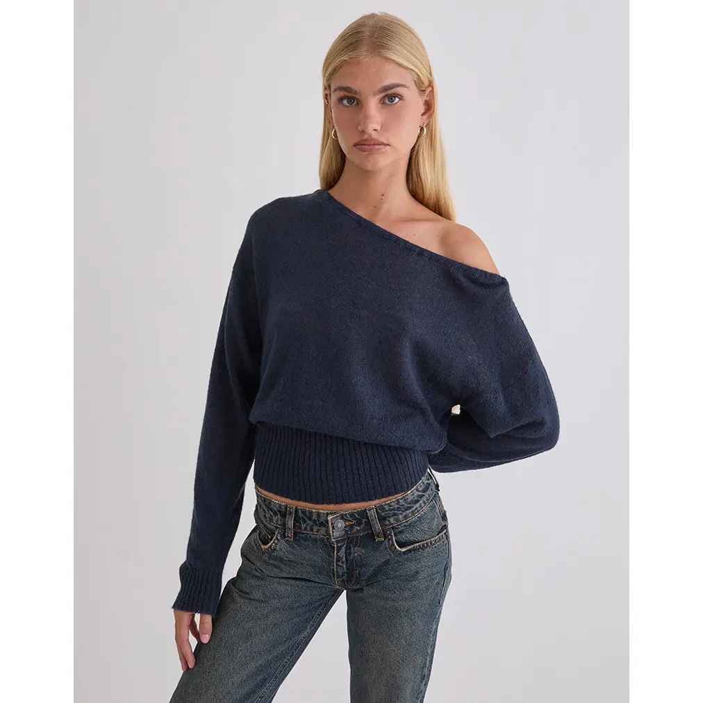 Suena Asymmetric Jumper in Navy