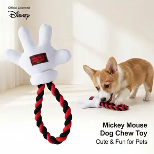 Disney Mickey Mouse Dog Chew Toy, Cute Interactive Pet Toy for Small & Medium Dogs, Ideal for Chihuahua, Pomeranian, Yorkie, Poodle, More!