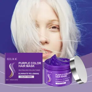 Purple Keratin Hair Mask - Brass Tamer & Ultimate Repair for Dry, Damaged Hair - 100g Deep Conditioning Treatment