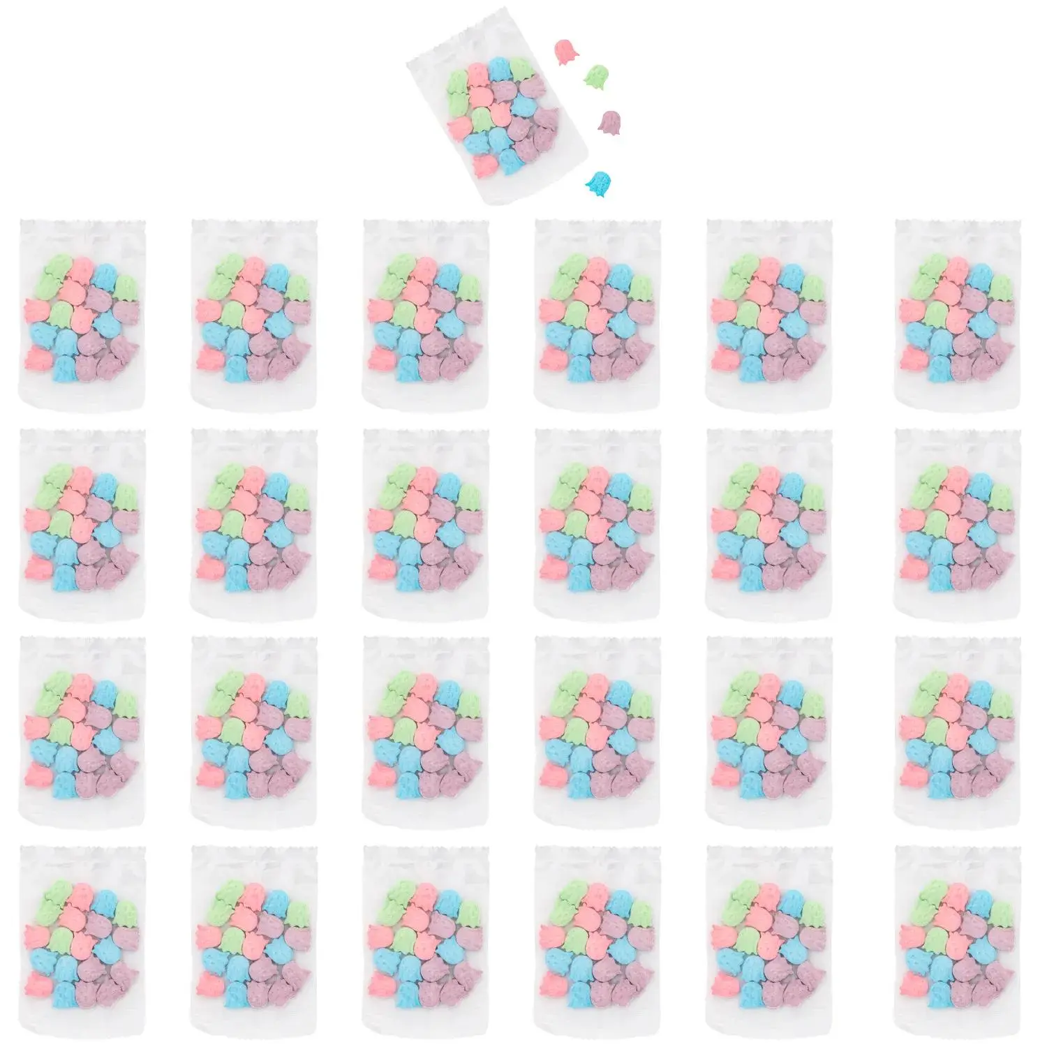 Halloween Ghost Fruit-Flavored Candy Fun Packs - 1 lb., 24 Pcs