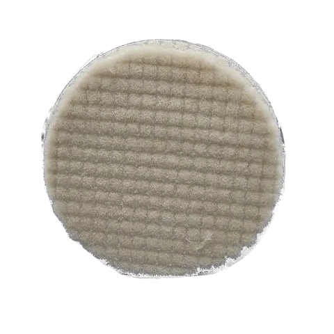5" Wool Pad with Foam Attachment, Abrasive Finishing Accessory for Rotary Sander
