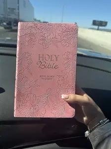 KJV Holy Bible, Blossom Pink Floral Flexible Cover, Gift Edition Imitation Leather
