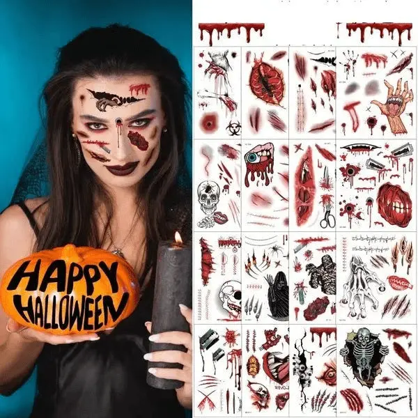 Halloween Tattoo Lip Sticker