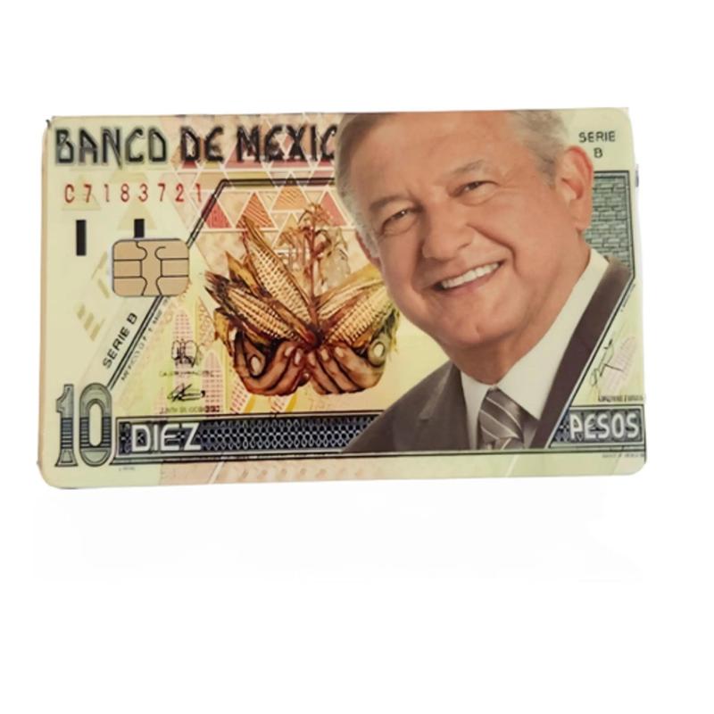 Amlo Debit Card Sticker - Series 8, Serial Number C7183721, Featuring a ...