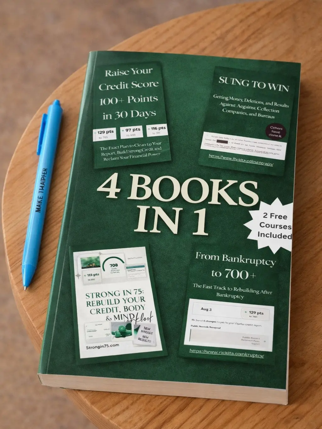 4-in-1 Bankruptcy Credit Repair Book | All 4 Books Combined Into One Powerful Guide