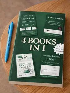 4-in-1 Bankruptcy Credit Repair Book | All 4 Books Combined Into One Powerful Guide